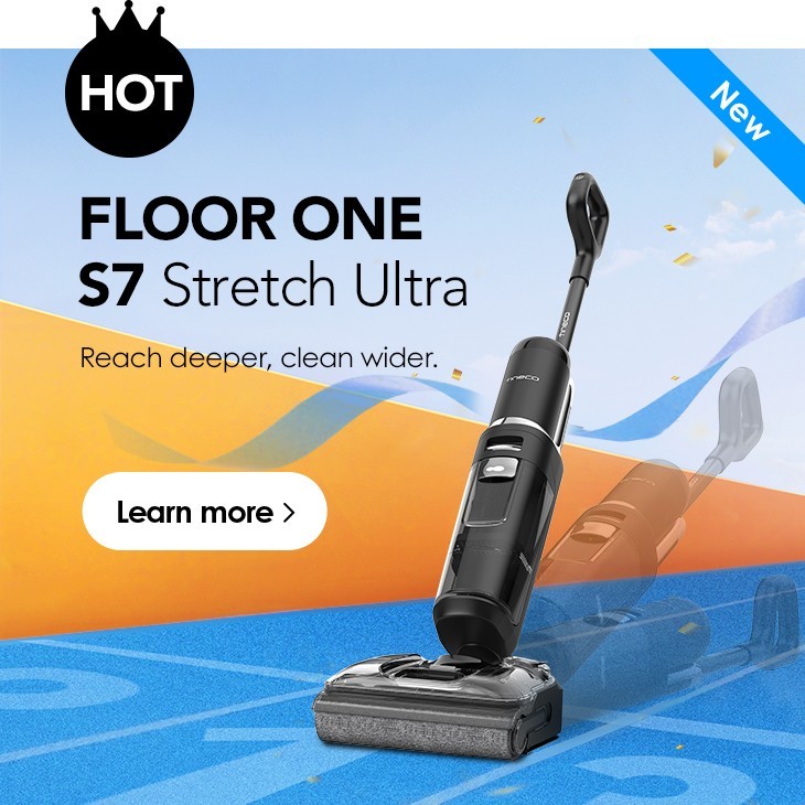 Tineco Floor ONE S7 Stretch Ultra Cordless Wet Dry Vacuum Cleaner