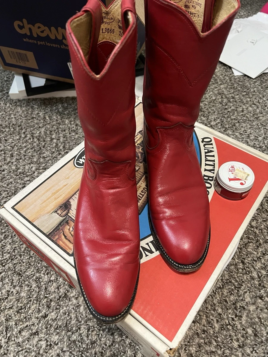Justin Boots Red Boots for Women for sale - eBay