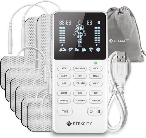 Etekcity 4-Channel Rechargeable TENS Unit,Fsa-Hsa Eligible Muscle Stimulator for - Picture 10 of 12