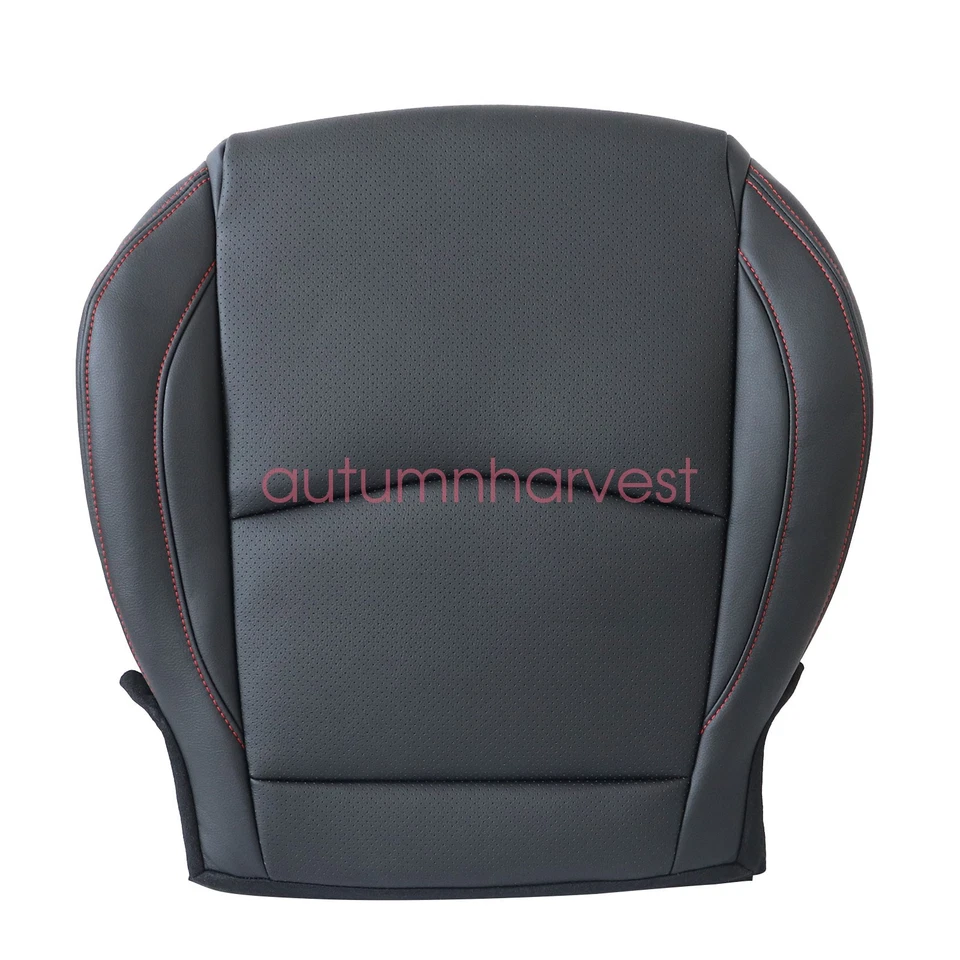 Cubierta de asiento de cuero perforada inferior negra para Mazda 3 GT GX 2014 a 2016 Foto 2 de 4