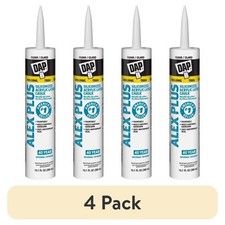  4 Pack Alex plus 10.1 Oz Clear All Purpose Acrylic Latex Caulk plus Silicone