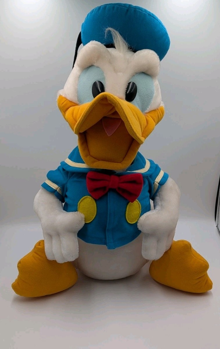 ぬいぐるみ・マスコット Disney Donald Duck Plush Doll Large Vintage Jumbo Disney Disneyland Plush Donald Duck | eBay