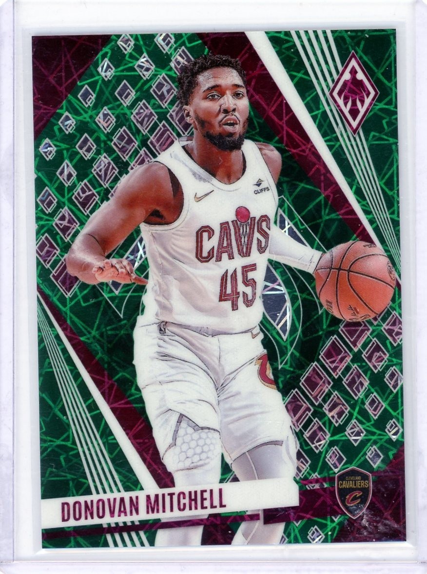 Donovan Mitchell Green Lazer SP #57/175 - 2023-24 Panini Phoenix #146
