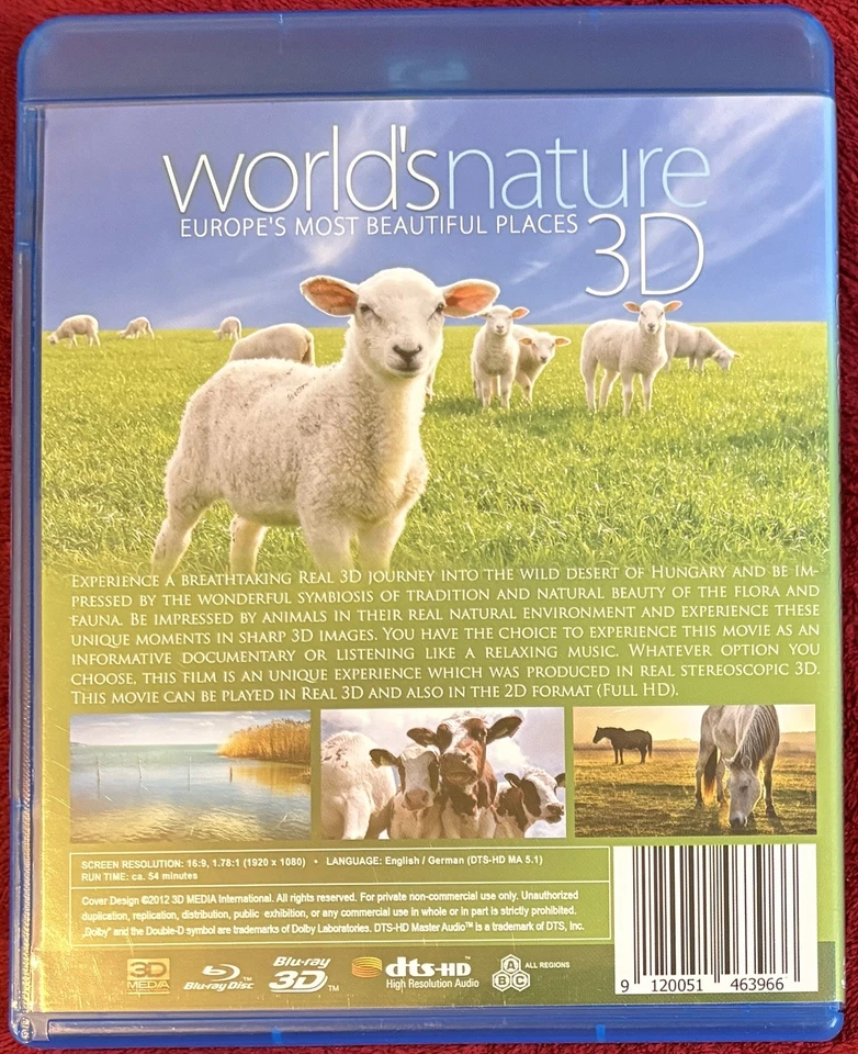 WORLD'S NATURE 3D - EUROPE'S MOST BEAUTIFUL PLACES Blu-ray 3D & 2D Version UK R2 - Image 2 of 2
