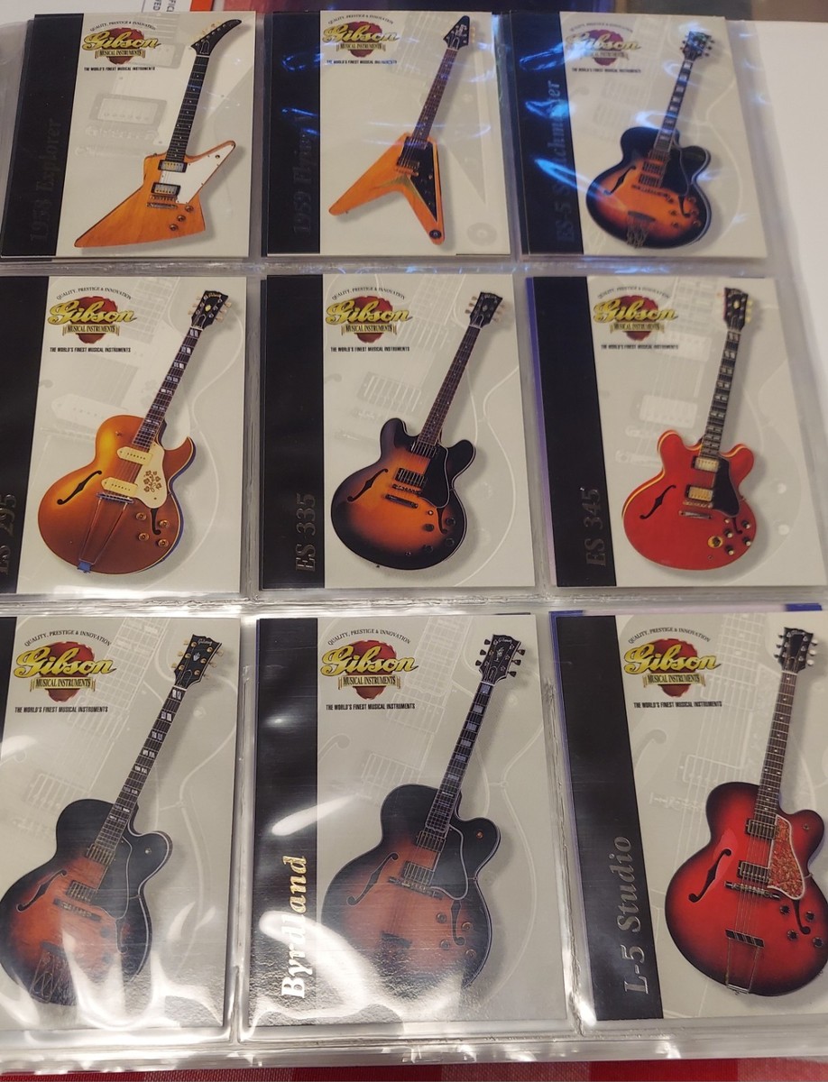 Gibson Guitar Trading Card Series 1 Full Set 50 pieces | eBay
