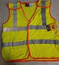 CAT 5 Points Breakaway FR High Visibility ANSI CLASS 2 VEST Men's Sz XL/2XL