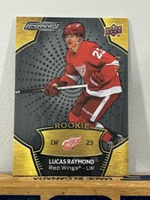 2023-24 Upper Deck Engrained Lucas Raymond Ebony 2021-22 Rookies /49