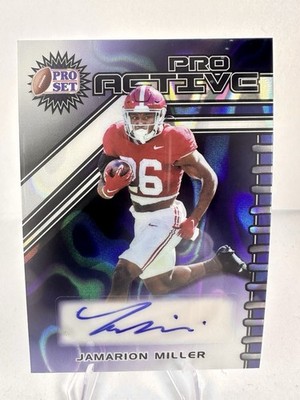 2024 Leaf Pro Set Jamarion  Jam  Miller Pro Active Auto Lava 7/9 Alabama RB NCAA