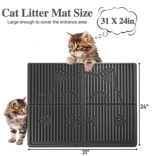 Cat Litter Mat 31”x24” Large Litter Catcher Mat Waterproof Urine Litter Trapp... - Picture 6 of 6