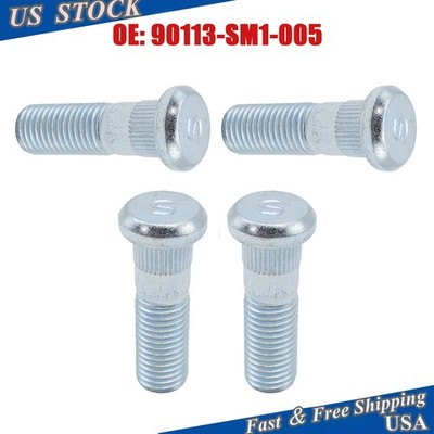 4X Wheel Stud For Honda Accord Civic Insight 1990-2025 1.5L 2.0L 90113-SM1-005