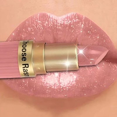 Metallic Glitter Velvet Lipstick Waterproof Long Wear Shimmer Pink Makeup