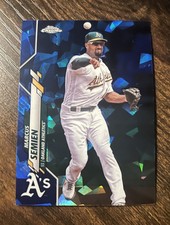 2020 Topps Chrome Sapphire Edition #366 Marcus Semien Oakland Athletics