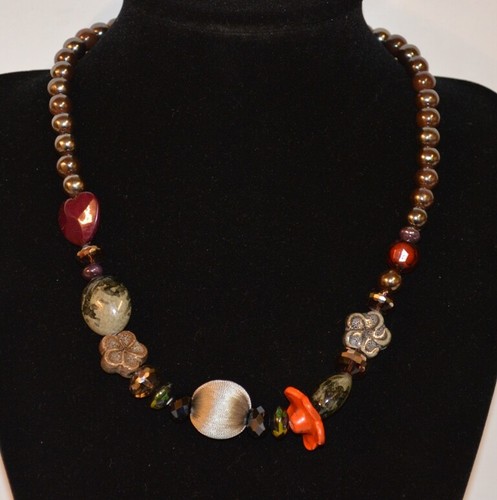 Collar de cuentas gruesas púrpura rosa o multicolor REGALO elección de estilos - Imagen 3 de 20