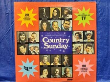 COUNTRY SUNDAY VINYL RECORD LP JOHNNY CASH, MARTY ROBBINS, GLEN CAMPBELL +++++