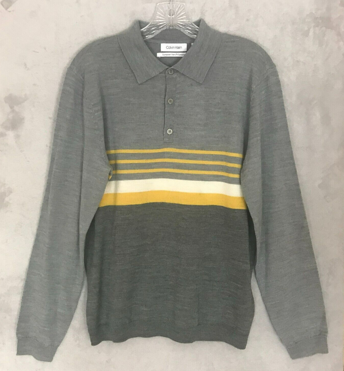 Clothing Calvin Klein Long Sleeve Polo NEW! Calvin Klein Polo