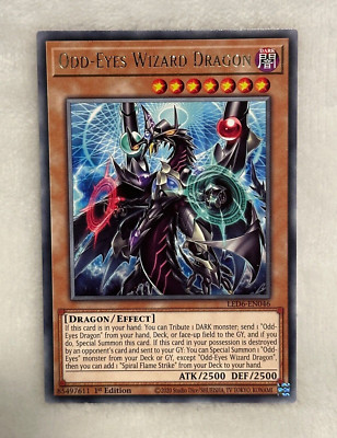 LED6-EN046 Odd-Eyes Wizard Dragon (1st Edition, Rare) Yugioh Card