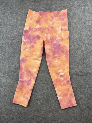 Athlete Girl High Rise Printed Tight Leggings XS Tye Dye