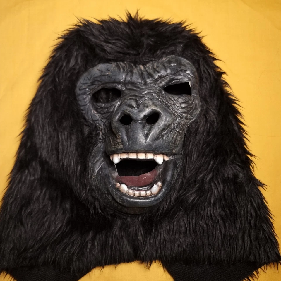 Máscara Cabeza de Gorila Halloween Fiesta Disfraces Látex Animal Juegos con disfraces Accesorios Foto 2 de 3