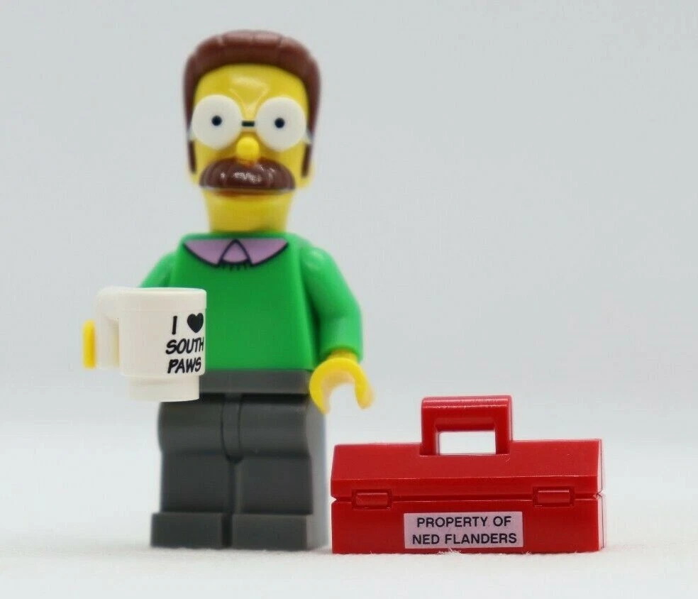 Ned Flanders 71005 Toolbox South Paw CMF Simpsons Series LEGO Minifigure Figure