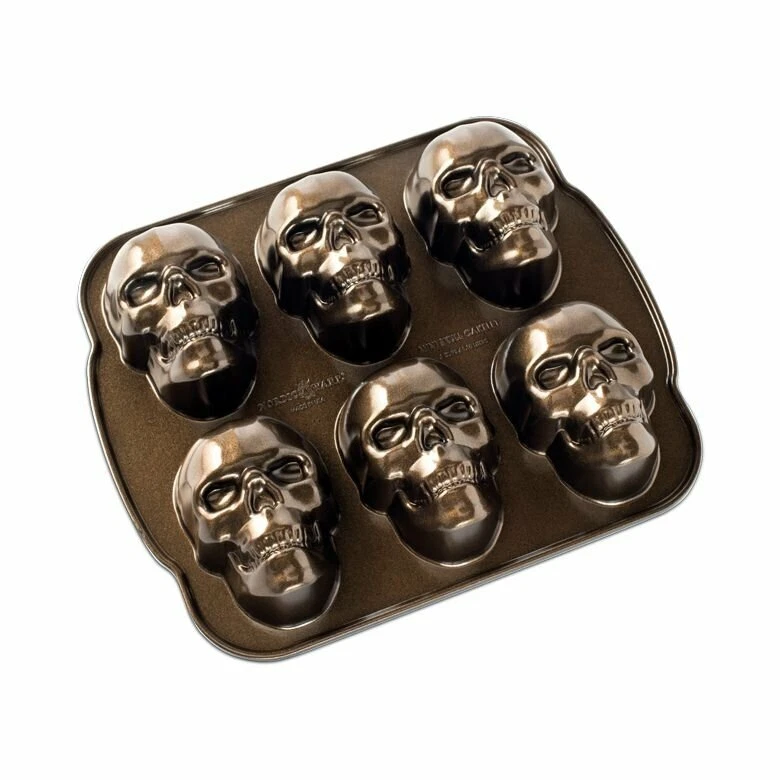 Nordic Ware Haunted Skull Cakelet Pan eBay