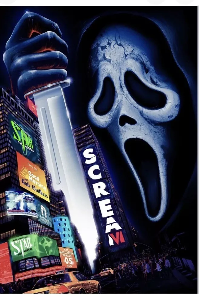 Hello New York City Ghostface Scream 6 Poster, Gifts For Horror Movie Fans  - Allsoymade