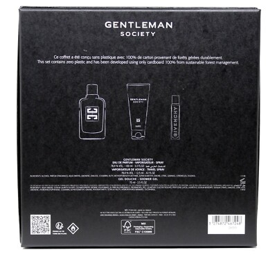 GIVENCHY GENTLEMAN SOCIETY 3 PIECE GIFT SET EAU DE PARFUM SPRAY