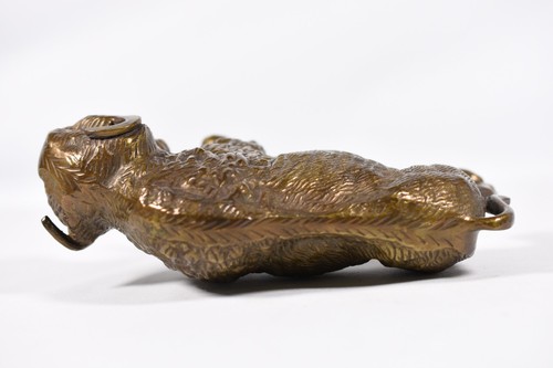 Estatua occidental de bisonte búfalo de latón macizo de colección escultura estatuilla arte - Imagen 10 de 14