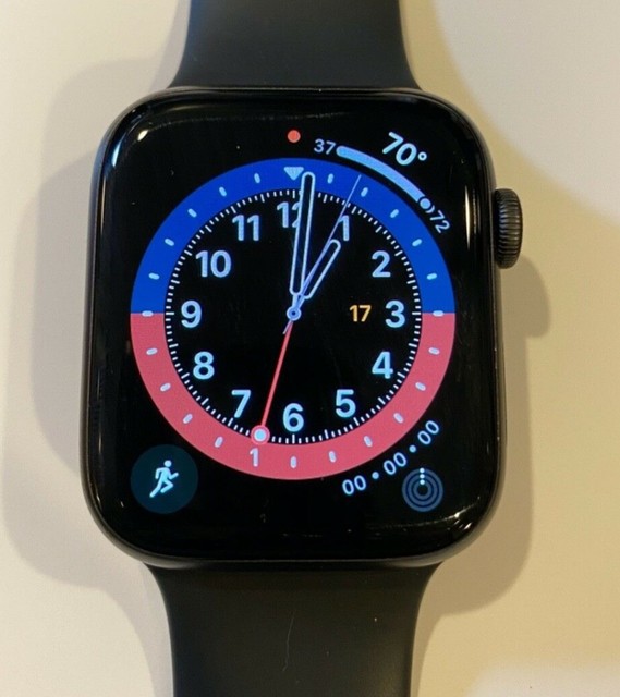 Apple Watch Series 5 44mm Space Gray Case Black Band - (MWVF2LL/A) for sale online | eBay