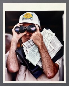 1991 Horse Race Fan Betting Binoculars Gulfstream Park Hallendale FL VTG Photo