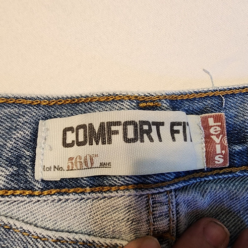 Levis 560 Men Jeans Comfort Fit  36 W x 34 L, Light Blue, Casual, Flaw Stain - Picture 3 of 21