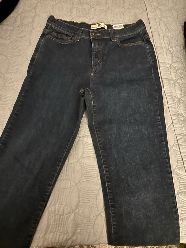 Levi Strauss 512 Perfectly Slimming Bootcut Jeans Blue Women's Washed Once Sz 12