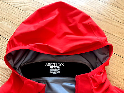 Arc'teryx Jacket Men MEDIUM Red GORE-TEX Waterproof Shell Arc'teryx Jacket Men MEDIUM Red GORE-TEX Waterproof Shell