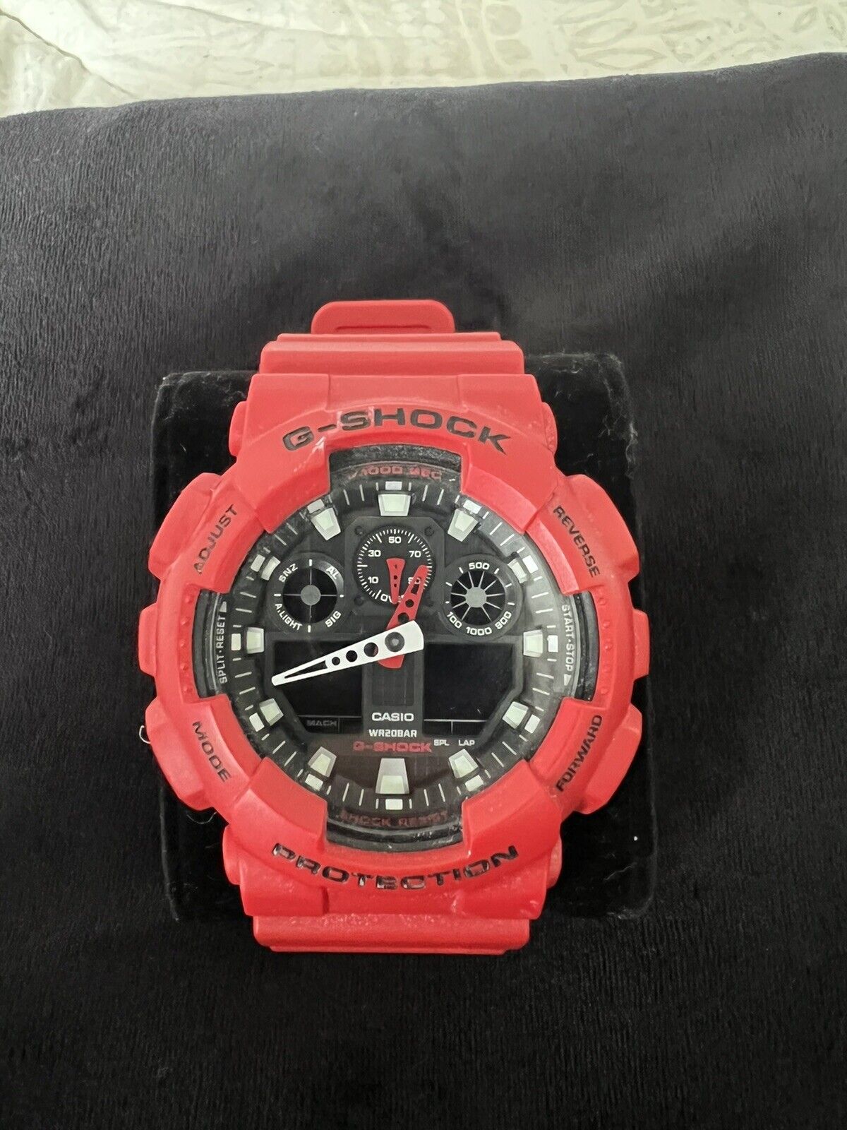 Casio G-Shock 5081 Red GA-100B Digital and Analog Watch