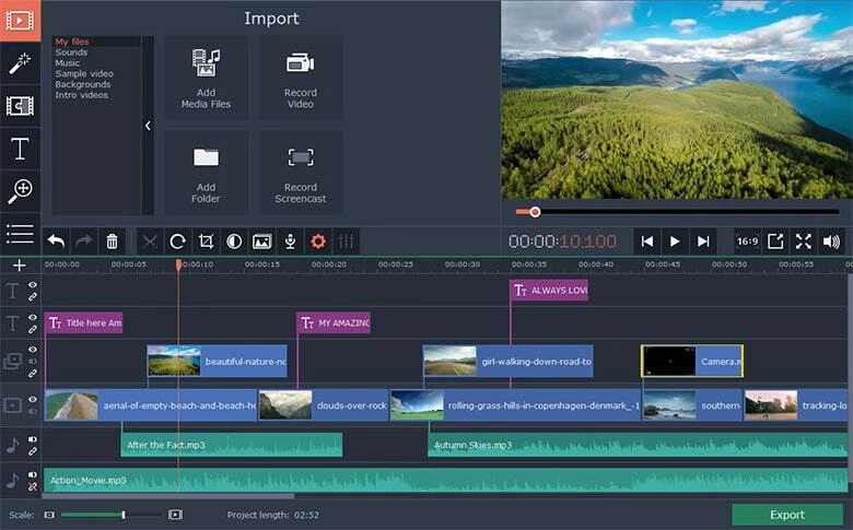 Movavi Video Editor 2026 for Mac , Edit Video on Macintosh - Image 2 of 4