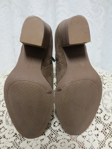 Jessica Simpson Yesha Brown High Heel Suede Booties Size 9.5M - Picture 8 of 12