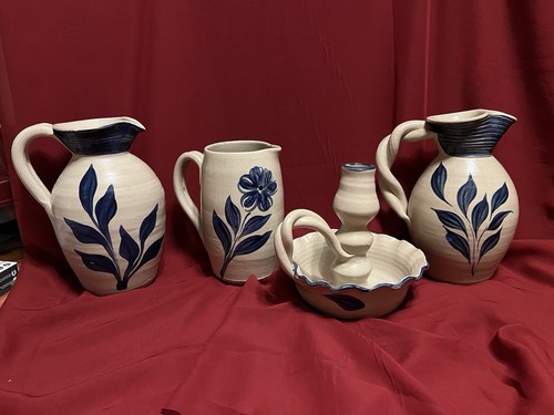 Vintage Williamsburg Salt Glazed Pottery Pieces! Beautiful Set
