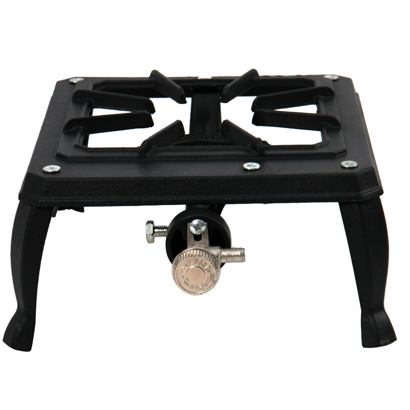 Portable Single Burner Cast Iron Propane LPG Gas Stove Outdoor Camping