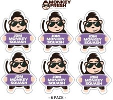 6 Pc Monkey Fresh Hanging Car Air Freshener Jdm Squash Scent Cs-x3