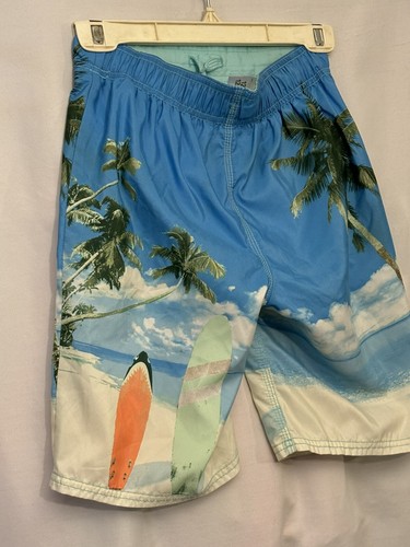Boy’s Lined Swim Trunks Board Shorts Size 12 Surf Board Tropical Breeze OshKosh - Picture 7 of 11