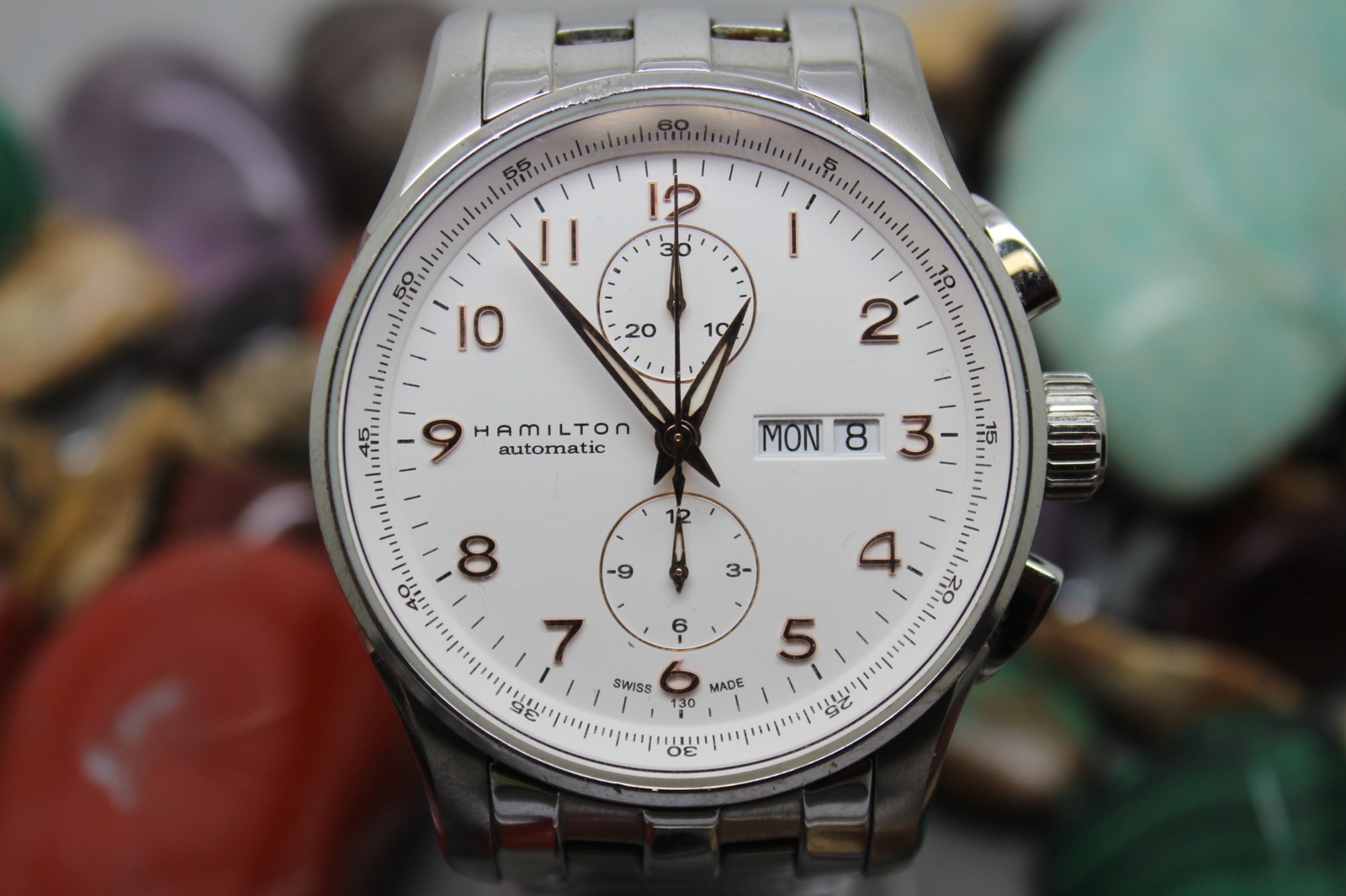 Mens HAMILTON Jazzmaster Automatic Chronograph H3… - image 4