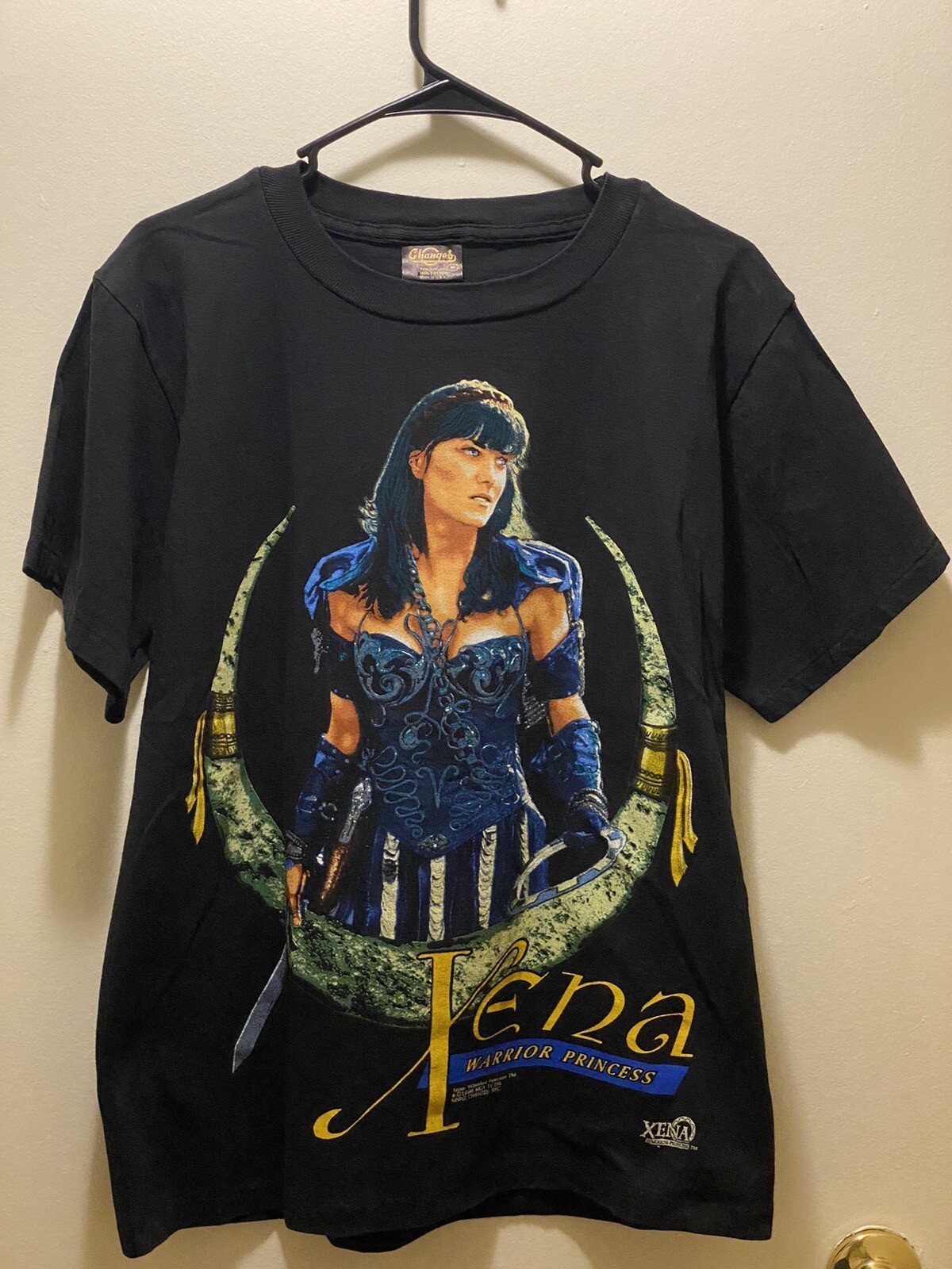 T-shirt Xena Warrior Princess Noir – Reproduction Années 90 – Coton