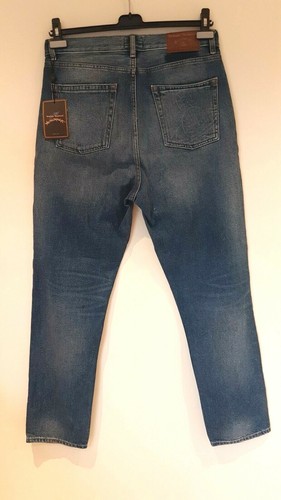 Jeans Vivienne Westwood Talla 30 Mujer Azul Denim Chaos Logo Talla 30 Cintura Nuevos - Imagen 10 de 12