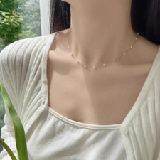 Fashion Pearl Choker Chain Necklace Women Weddings Charm Party Jewlery Elegant