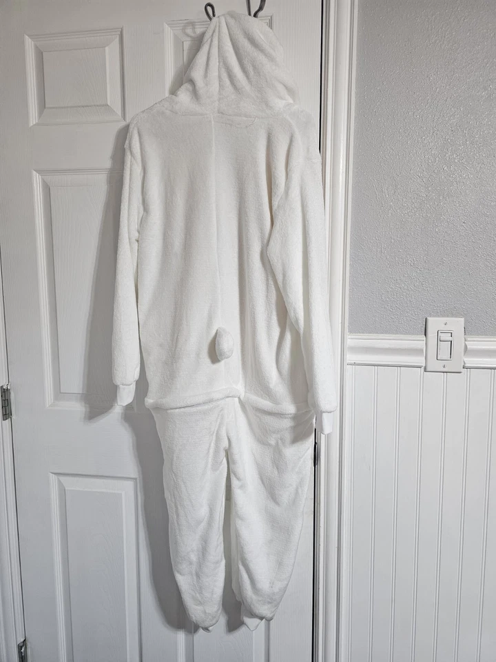 Oveja/Cordero Una Pieza - Pijama Difuso Cremallera Divertido S Disfraz de Halloween - Adulto Foto 4 de 4