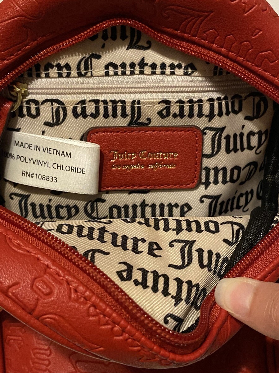 Juicy Couture Cherry ?Red Small Y2K Purse Mini Backpack  display picture 3