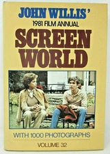 John Willis 1981 Film Annual Screen World 1000 Photos Hardcover Book Dust Jacket