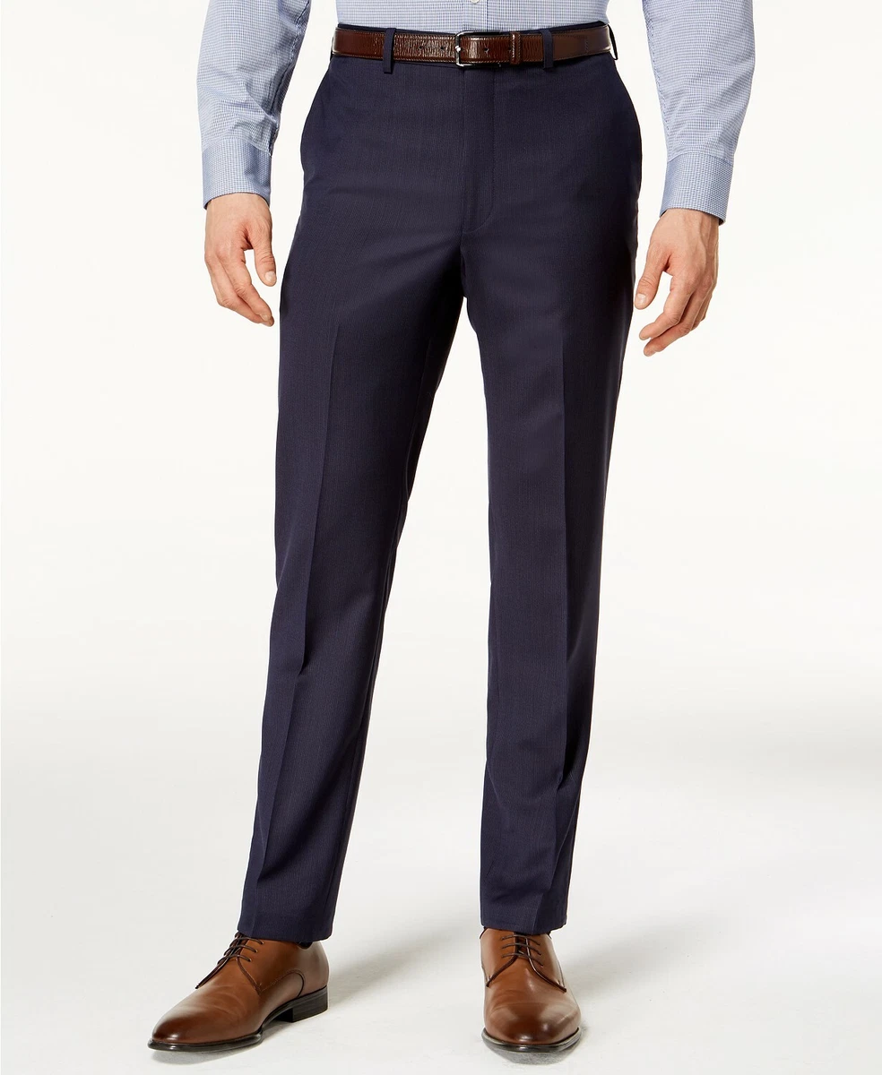 dkny men's modern fit stretch suit pants