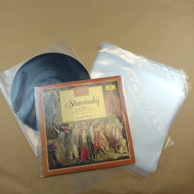50 SCHUTZHÜLLEN VINYL PLATTEN LP (33 UMDREHUNGEN) 12''80my MIT KLEBEVERSCHLUSS