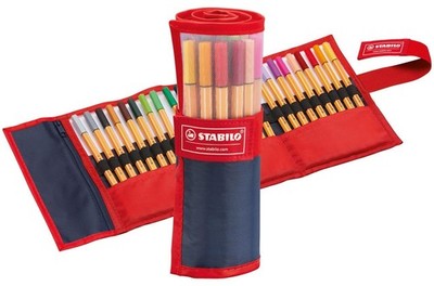 STABILO Point 88 Fineliner Pens Set of 25 Assorted Colors Comfortable Grip