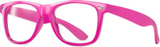 Clear Lens Non-Prescription Retro Nerd Glasses for Men Women - Cosplay Costume F